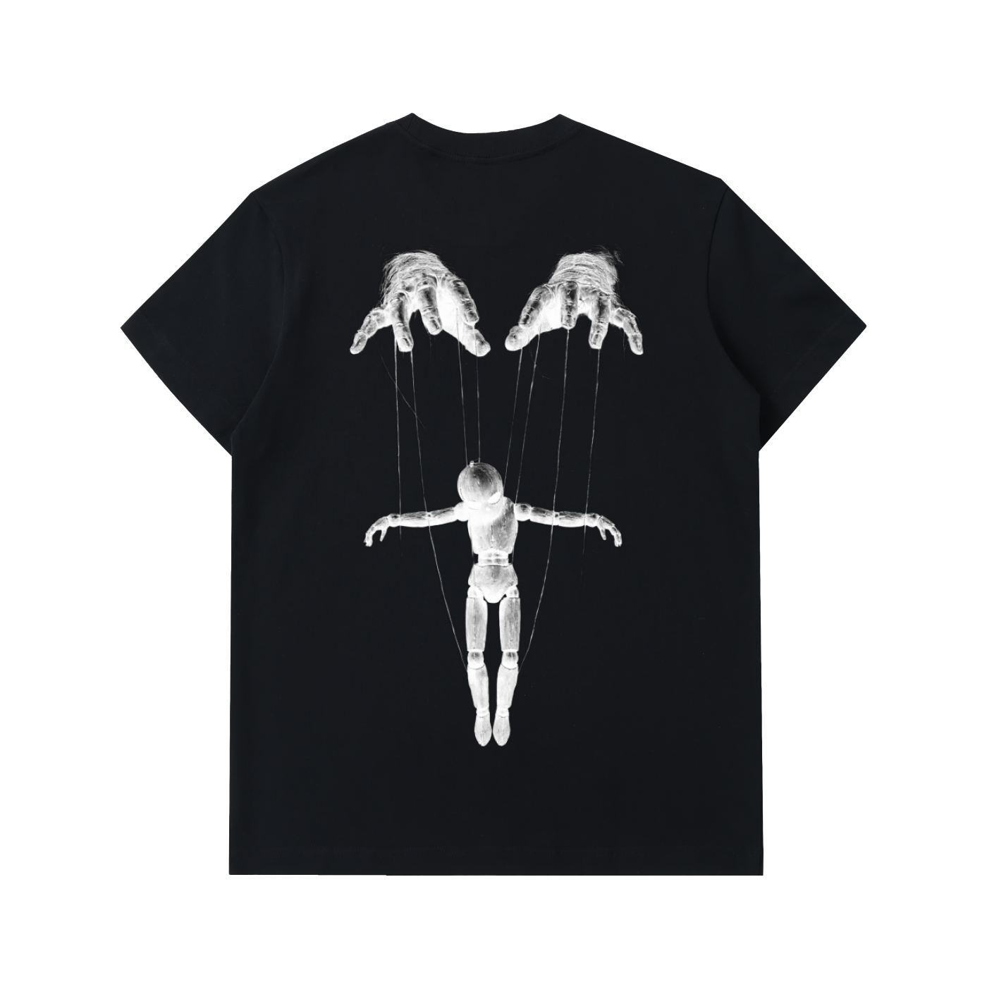 We Are All Puppets Negative Variant - Essential Heavyweight Cotton T-Shirt