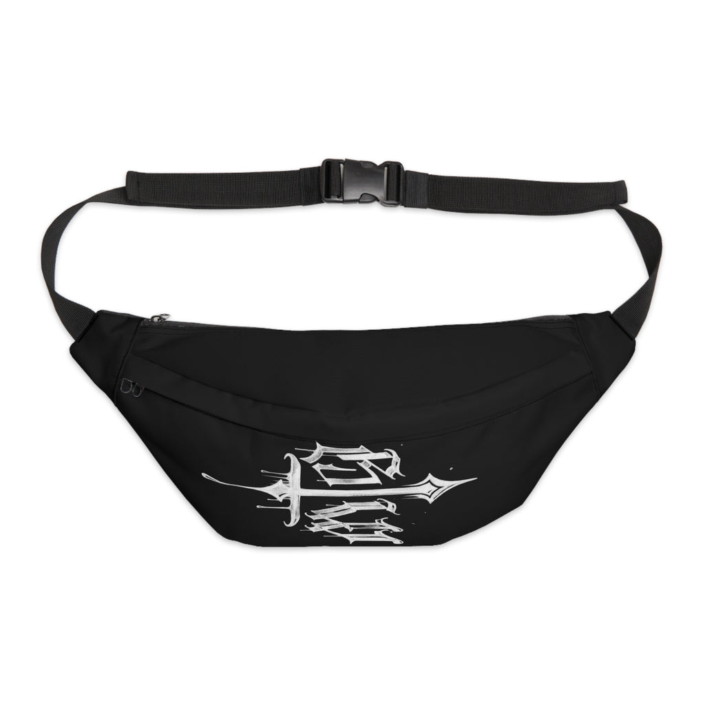 Gothic Calligraphy Fanny Pack — Music Festival Belt Bag