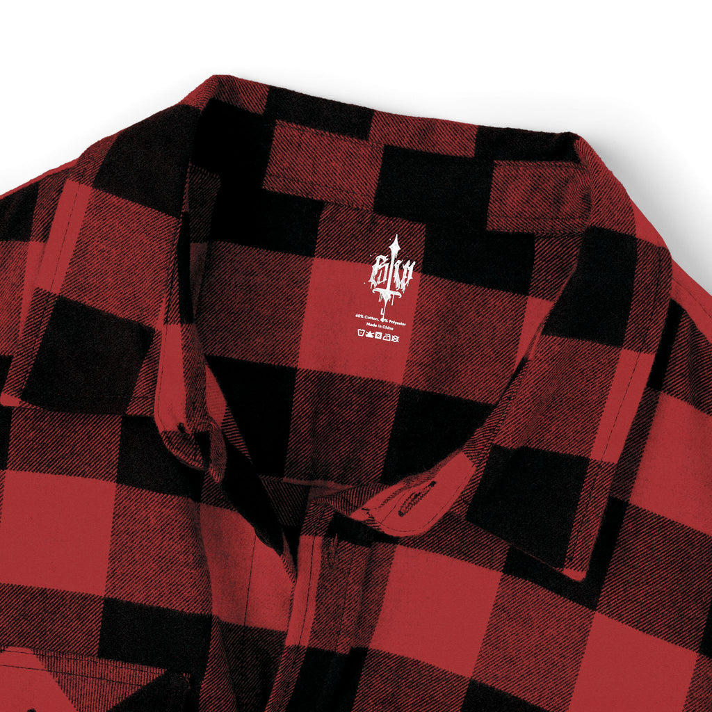 Severed Halo - Flannel Shirt — Graphic Back Print