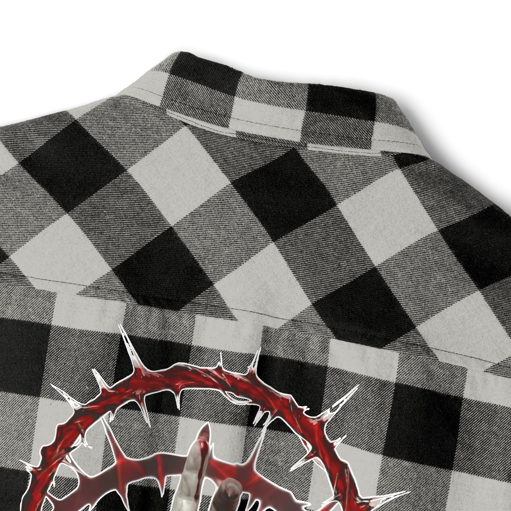 Severed Halo - Flannel Shirt — Graphic Back Print
