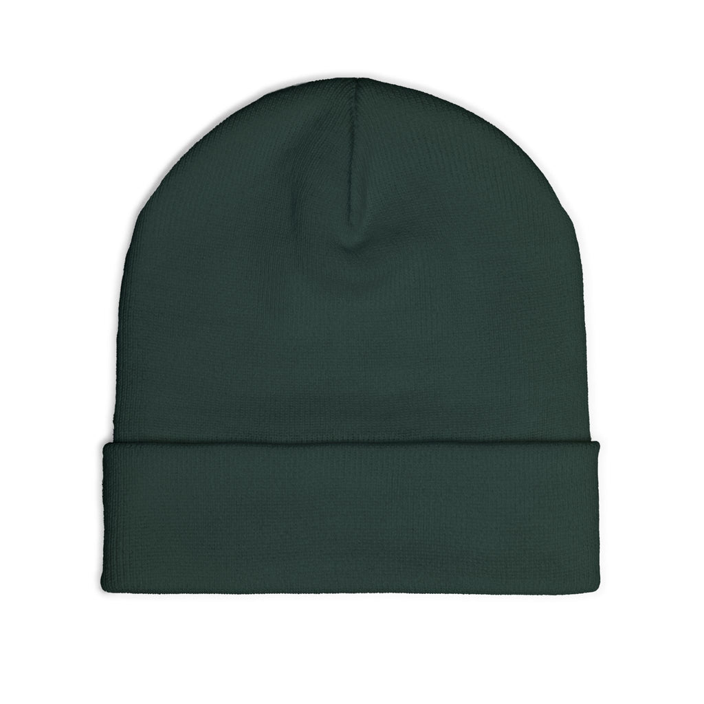 Minimal Gothic Embroidered Knit Beanie — S/H Winter Hat