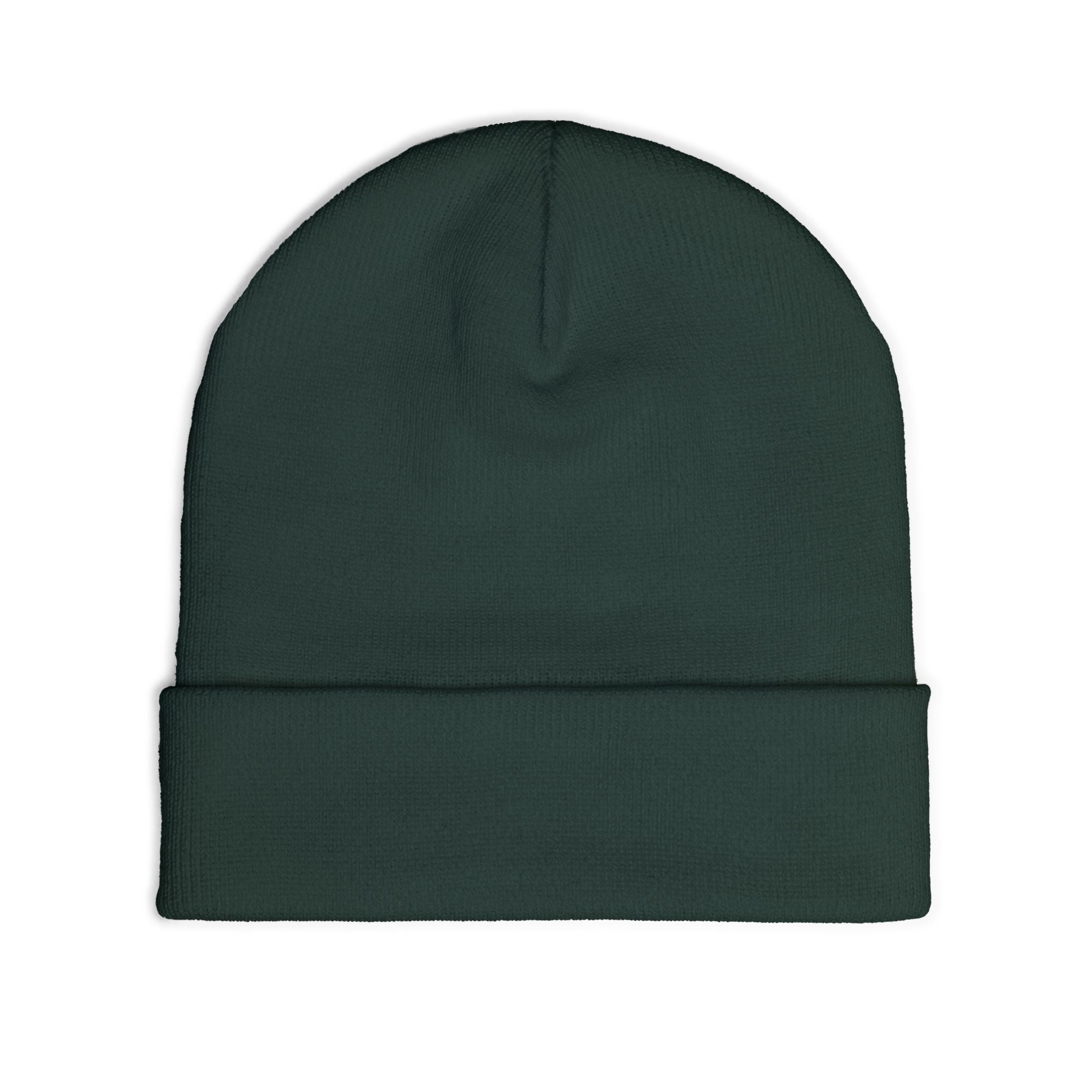 Minimal Gothic Embroidered Knit Beanie — S/H Winter Hat