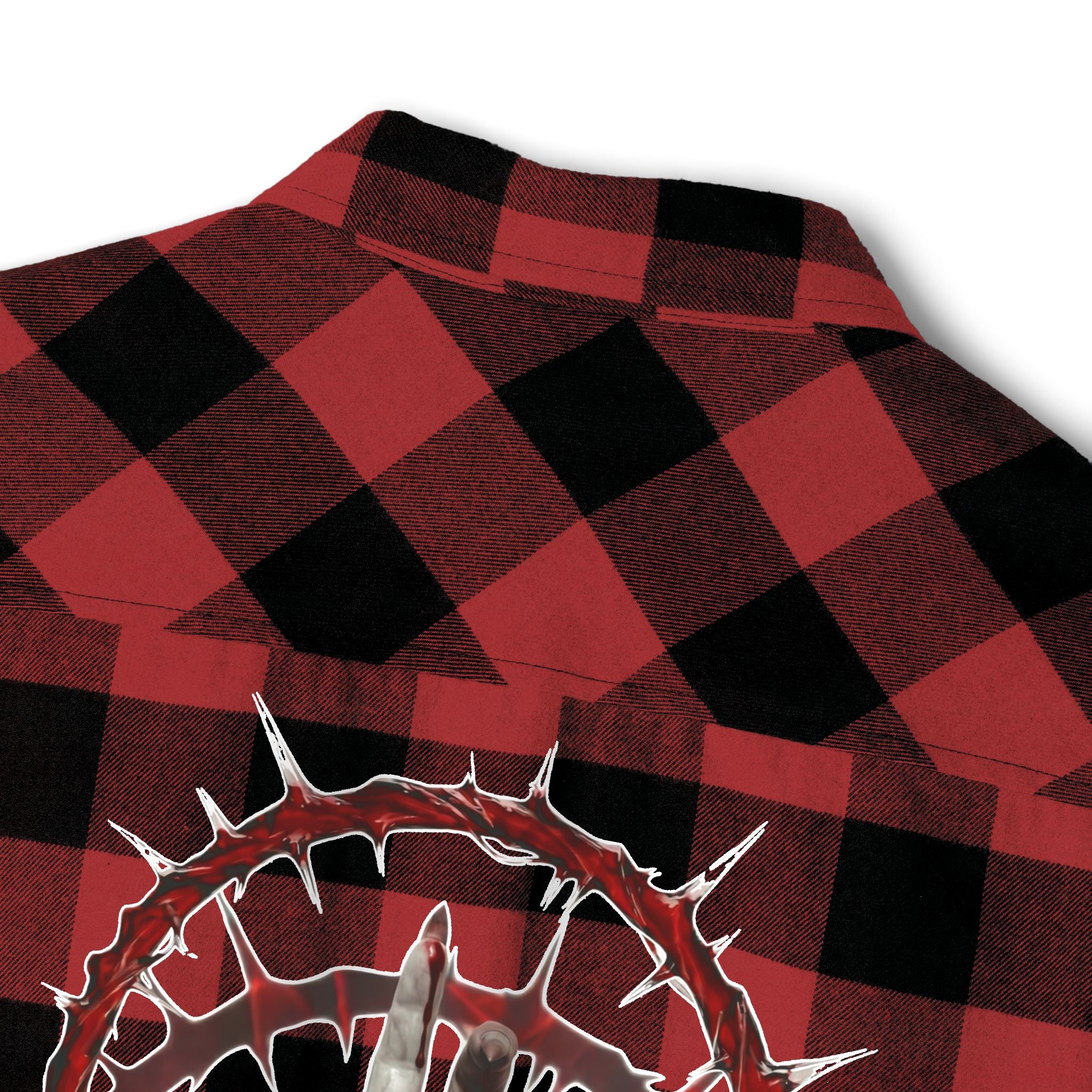 Severed Halo - Flannel Shirt — Graphic Back Print
