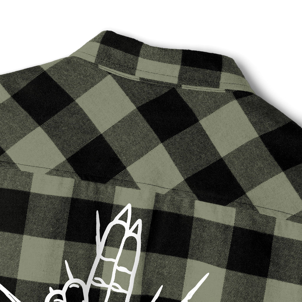 As Above So Below Back Graphic Flannel Shirt