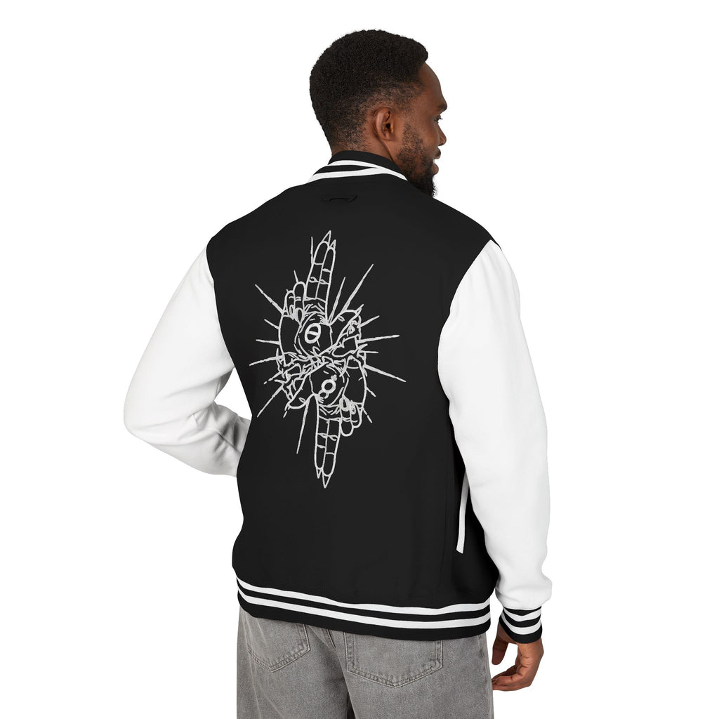 As Above So Below Embroidered Letterman Jacket