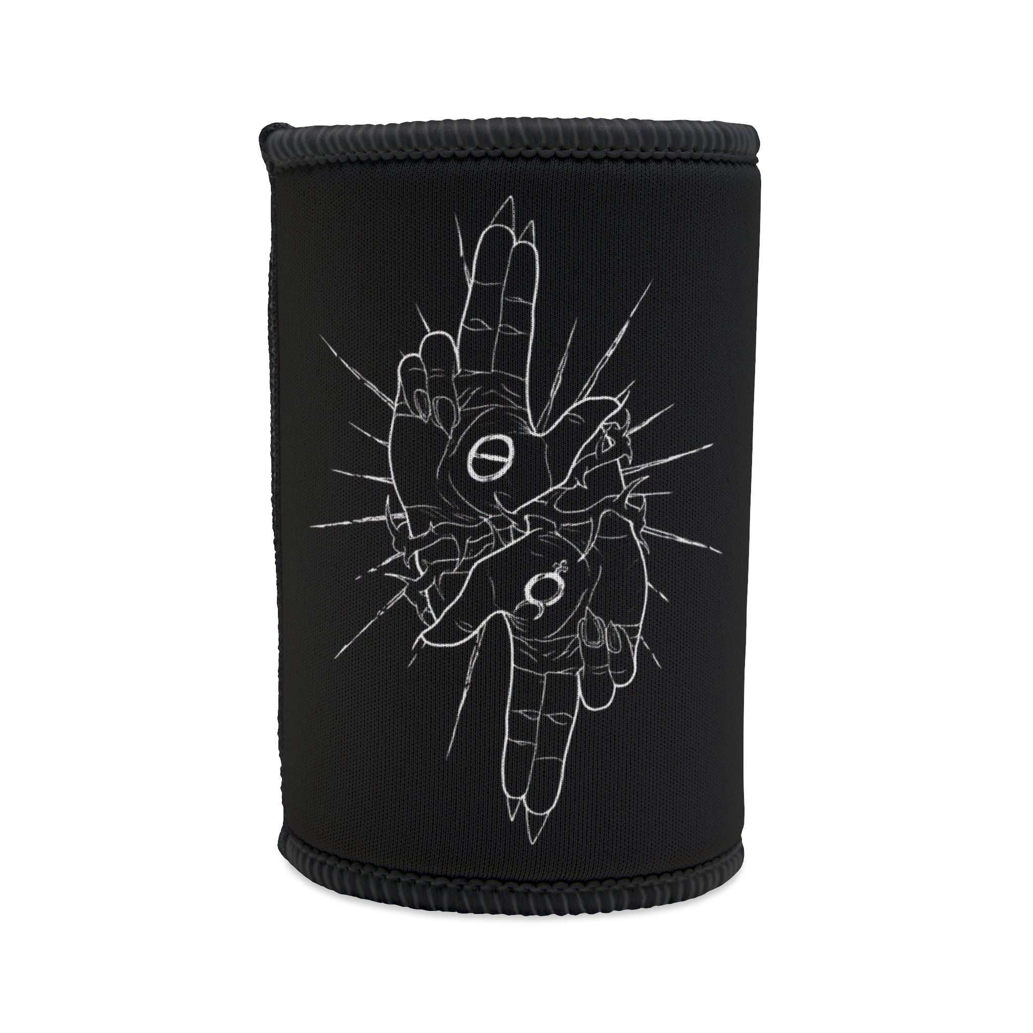 Stubby Cooler — 'As Above So Below' & BWT Ambigram Sword Drink Koozie