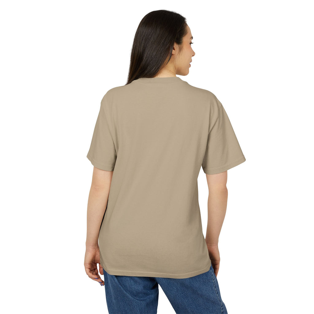 Minimal S/H Logo Embroidered Tee — Centered Graphic