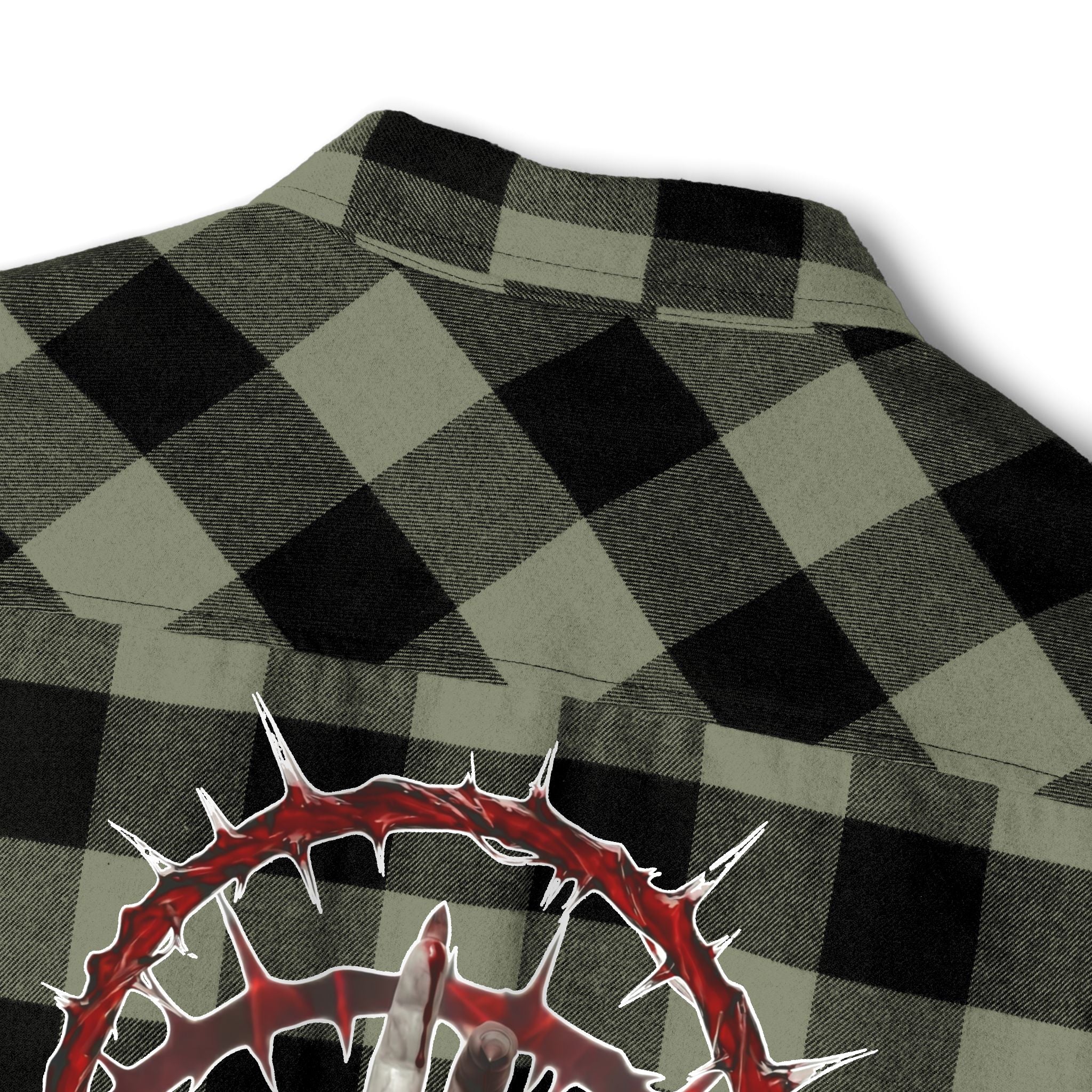 Severed Halo - Flannel Shirt — Graphic Back Print