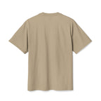 Minimal S/H Logo Embroidered Tee — Centered Graphic