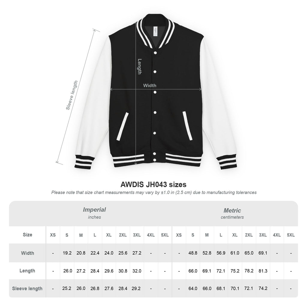 As Above So Below Embroidered Letterman Jacket