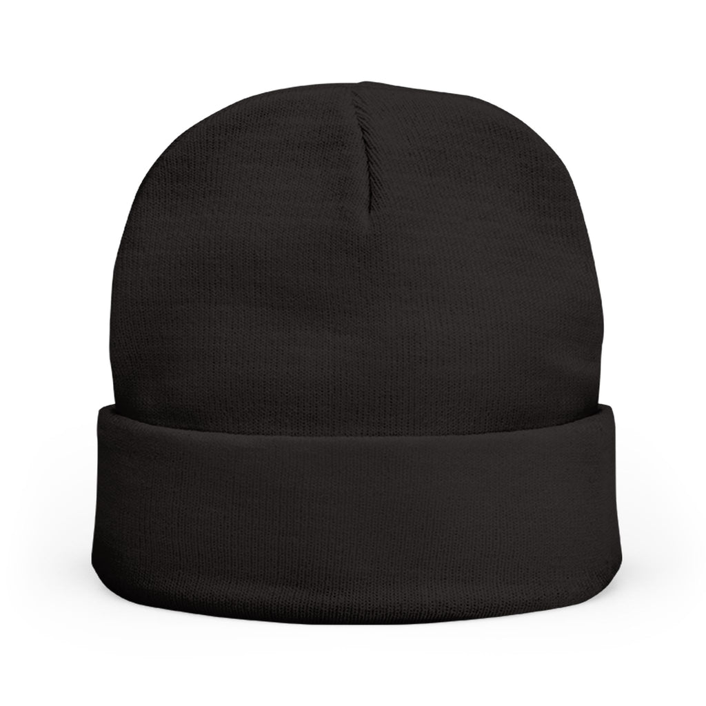 Minimal Gothic Embroidered Knit Beanie — S/H Winter Hat