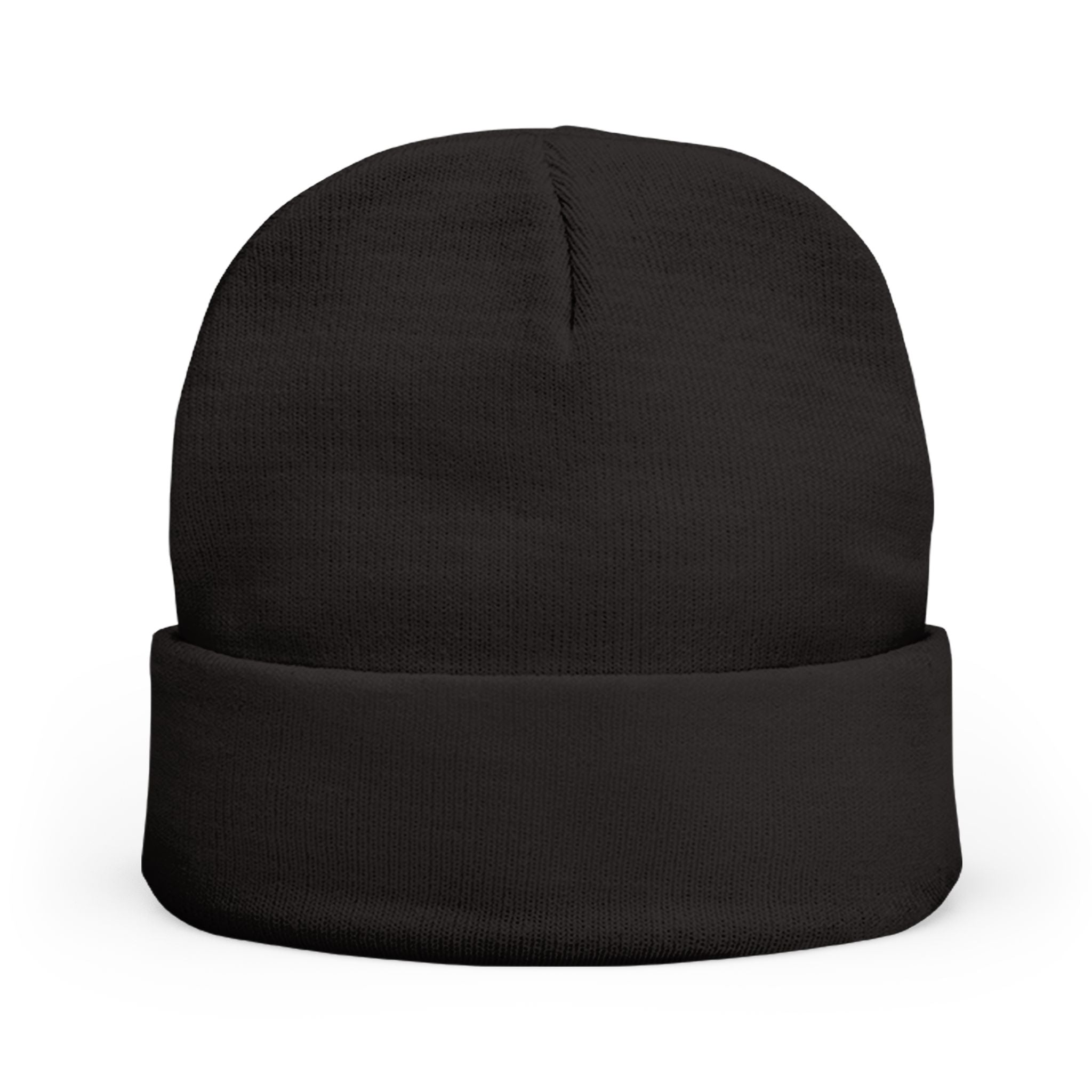 Minimal Gothic Embroidered Knit Beanie — S/H Winter Hat