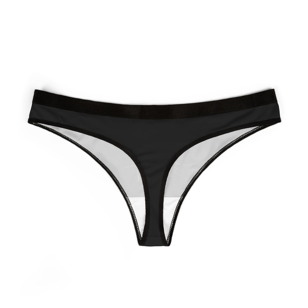 As Above So Below Women's Graphic Thong — Black Minimalist Lingerie