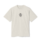 Minimal S/H Logo Embroidered Tee — Centered Graphic