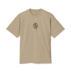 Minimal S/H Logo Embroidered Tee — Centered Graphic