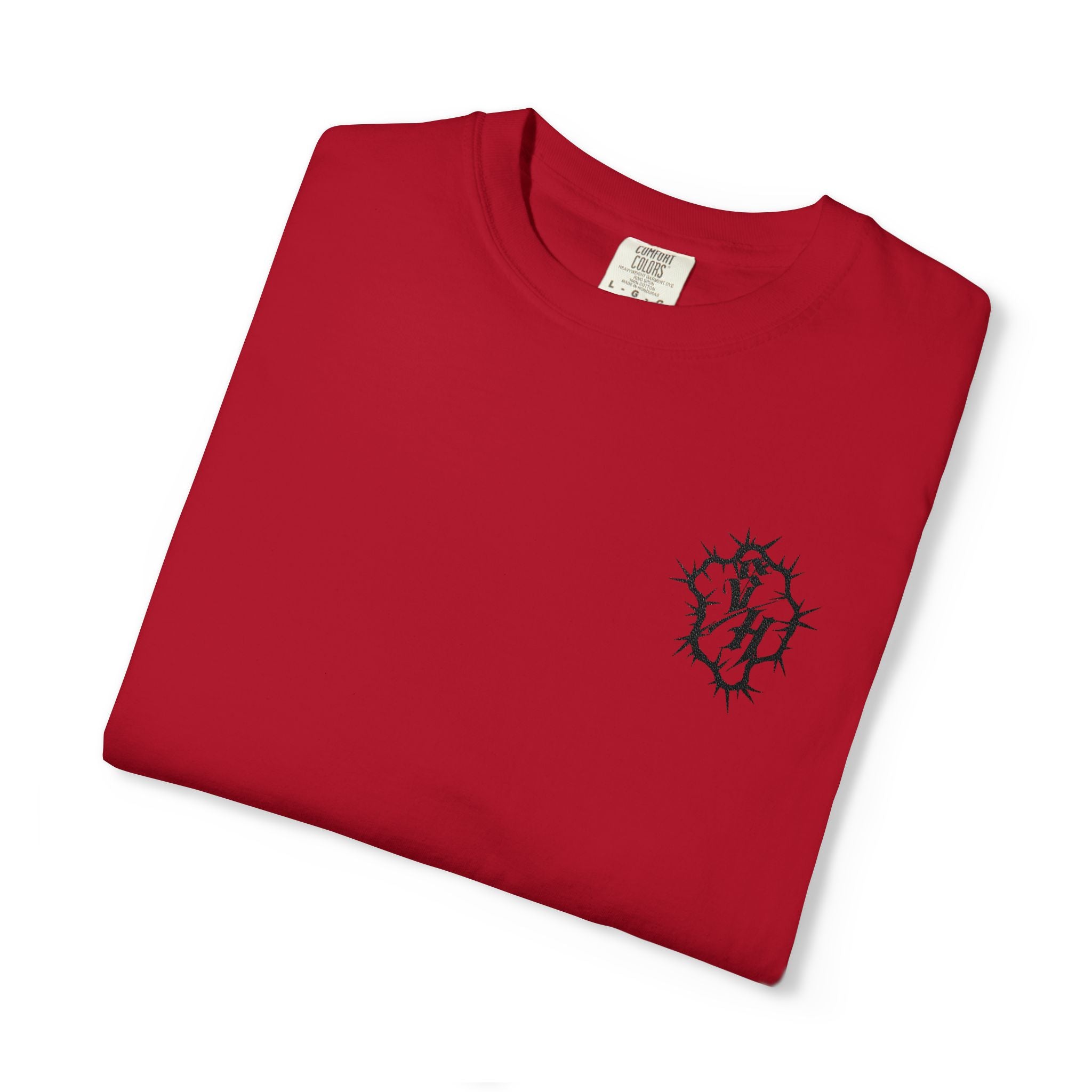 Embroidered Pocket Logo T-Shirt — Custom Color Choice
