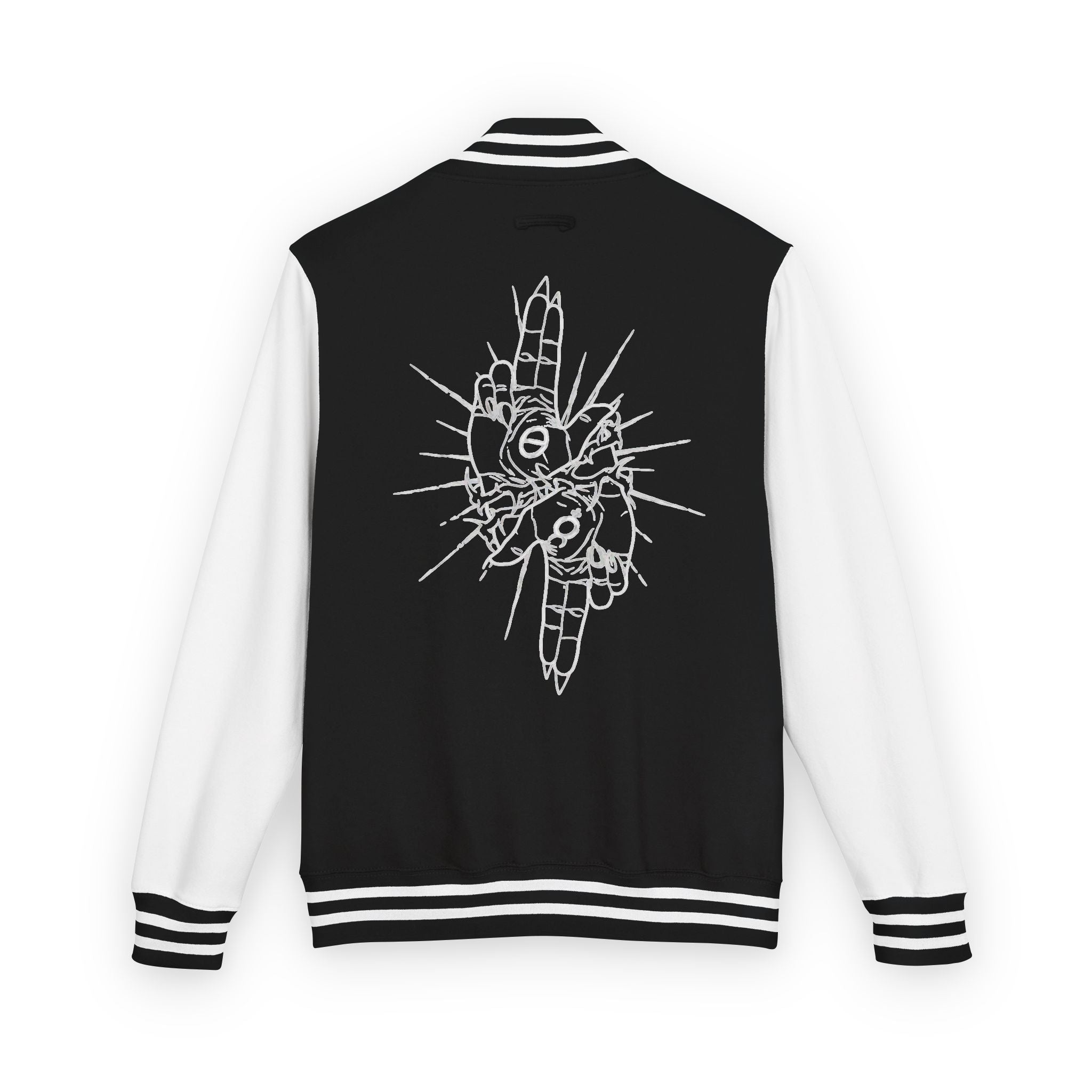 As Above So Below Embroidered Letterman Jacket