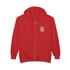 Severed Halo Zip Hoodie — Embroidered Logo Zip-Up Sweatshirt