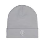 Minimal Gothic Embroidered Knit Beanie — S/H Winter Hat