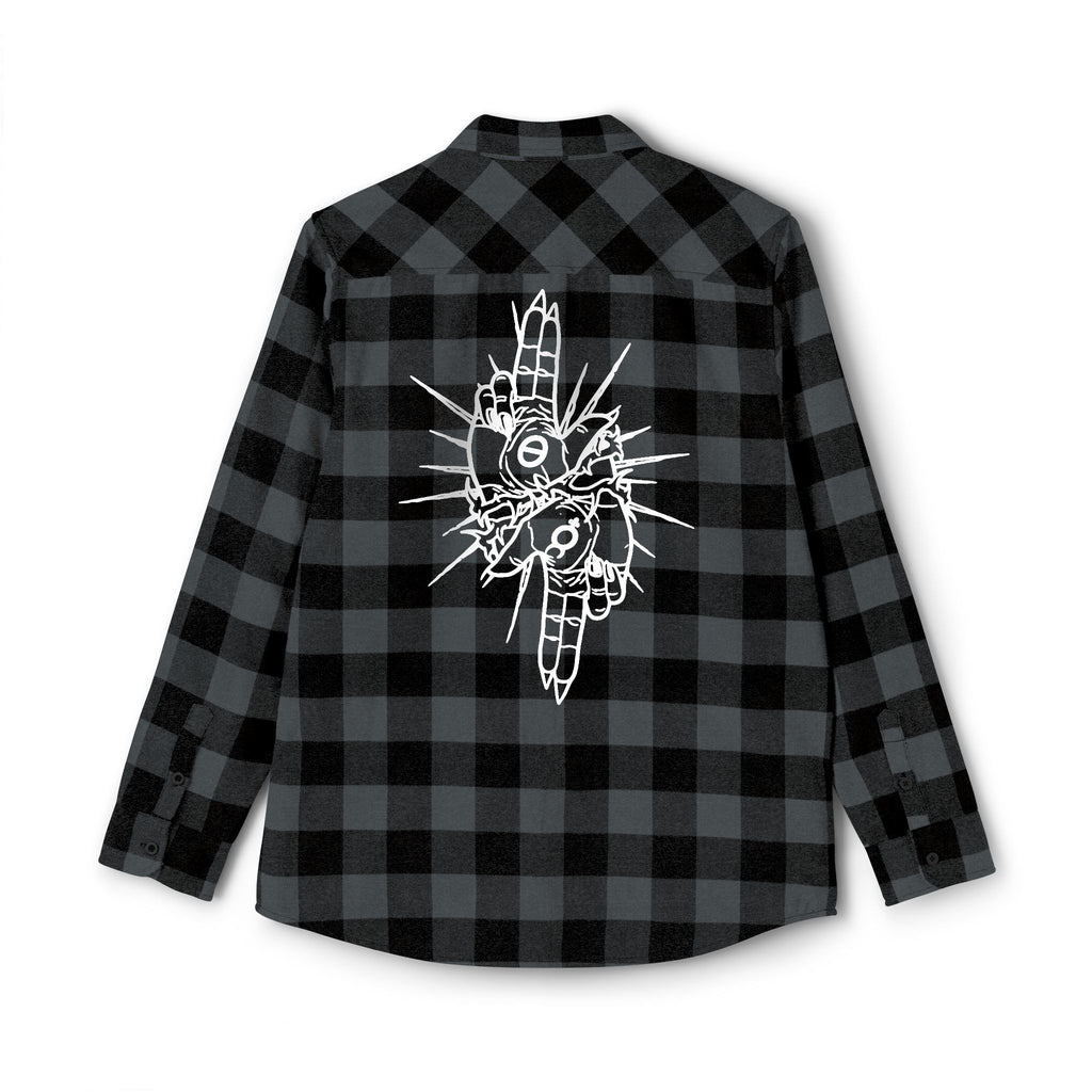 As Above So Below Back Graphic Flannel Shirt
