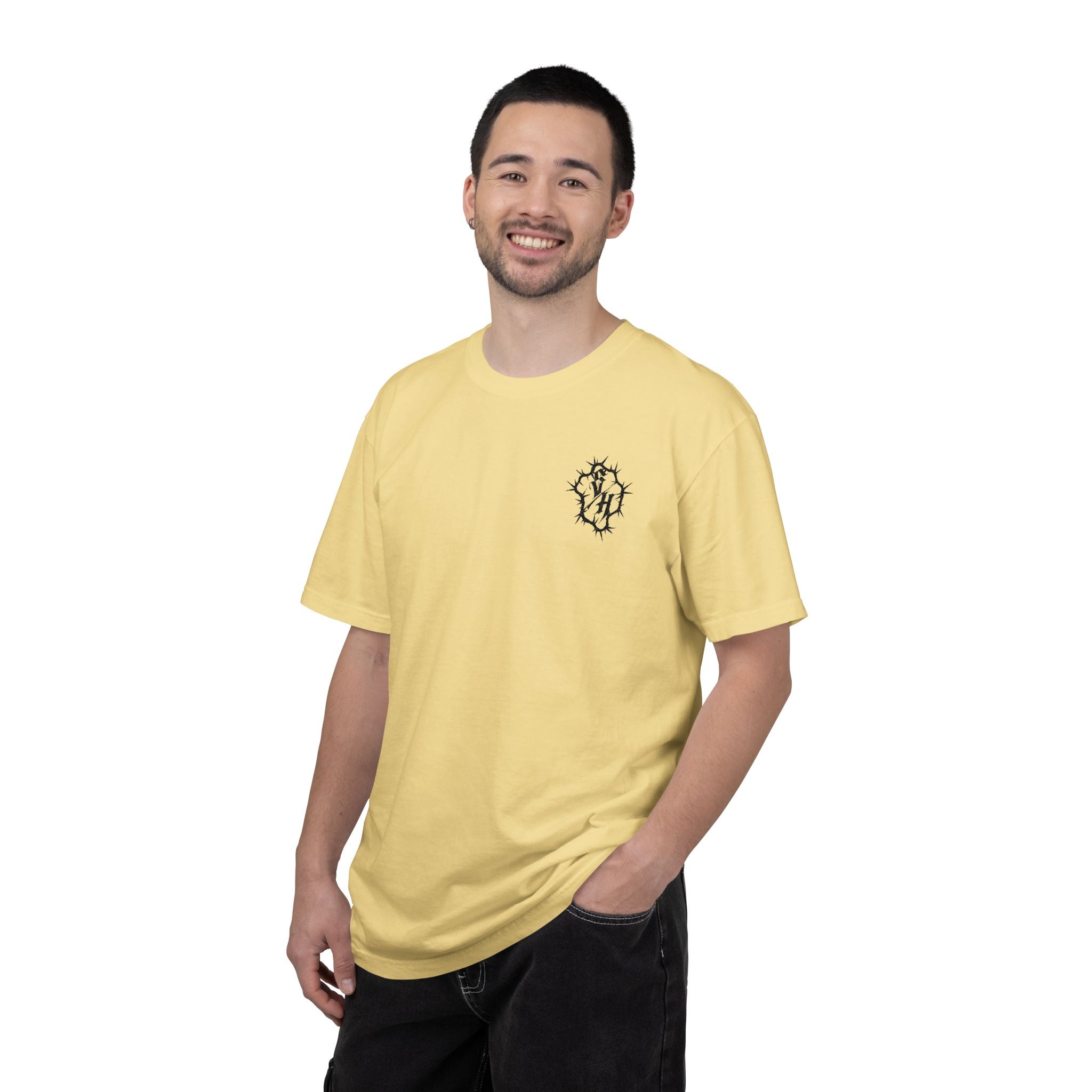 Embroidered Pocket Logo T-Shirt — Custom Color Choice