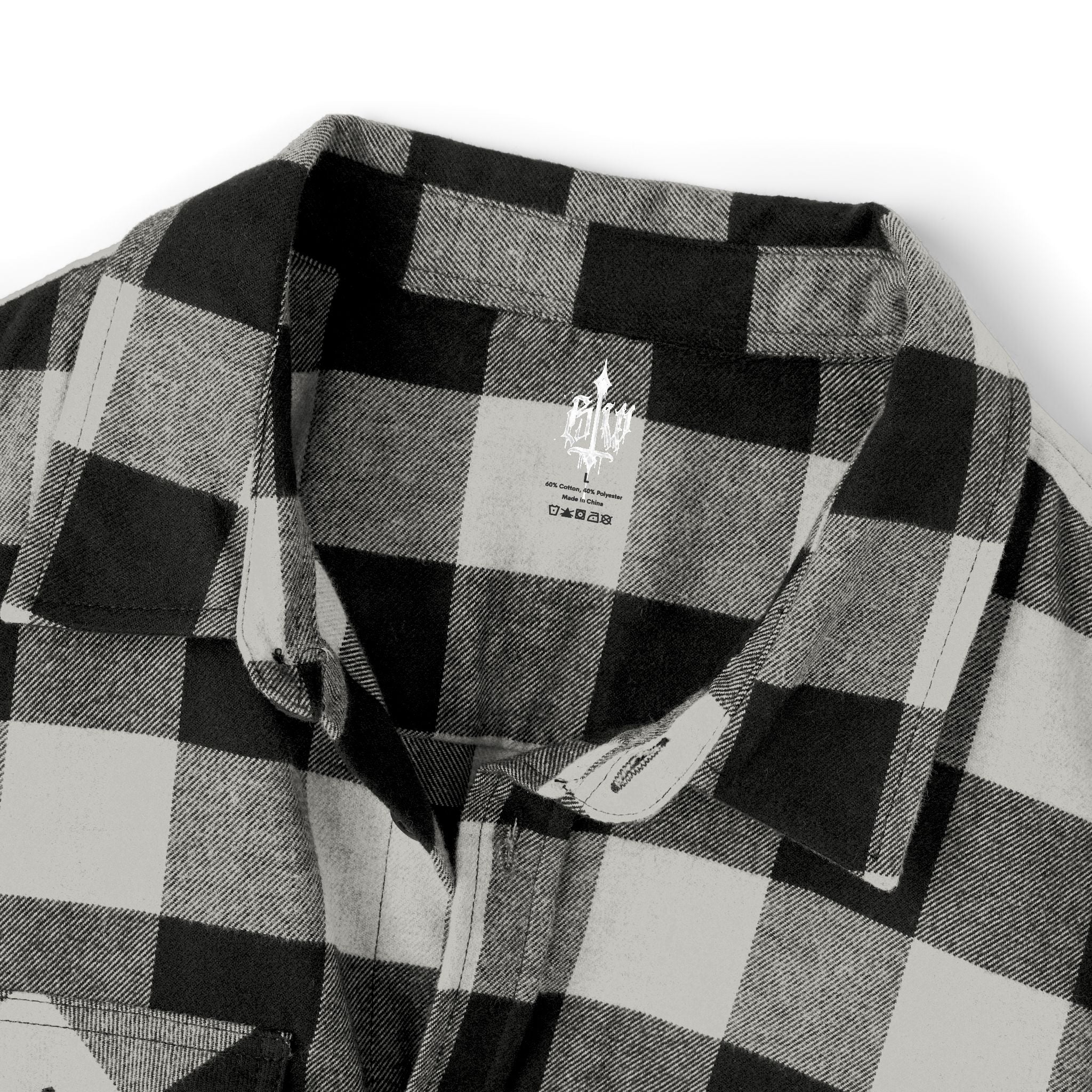 As Above So Below Back Graphic Flannel Shirt