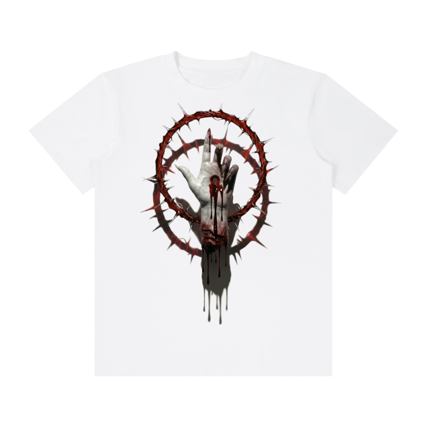 Severed Halo Front Graphic - Unisex Classic Crew Neck Cotton T-Shirt