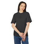 Minimal S/H Logo Embroidered Tee — Centered Graphic