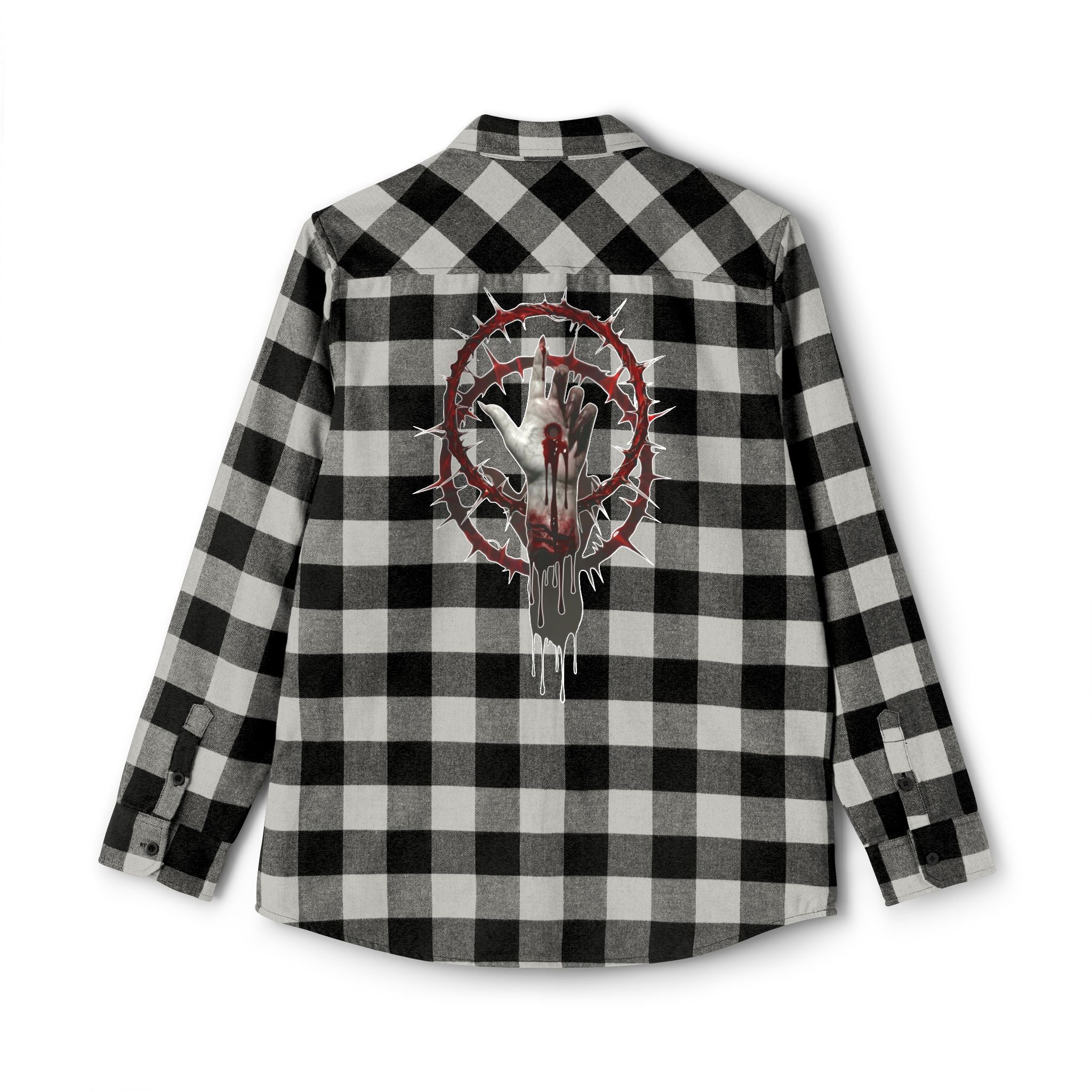 Severed Halo - Flannel Shirt — Graphic Back Print