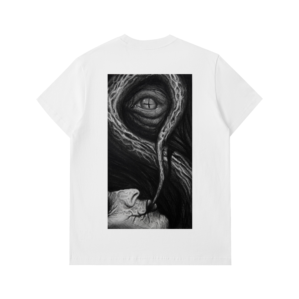 The eye! Charcoal Drawing - Essential Heavyweight Cotton T-Shirt