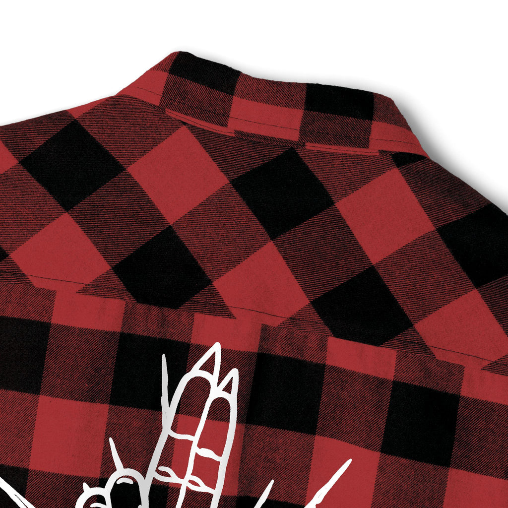 As Above So Below Back Graphic Flannel Shirt