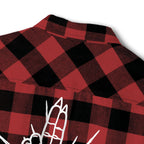 As Above So Below Back Graphic Flannel Shirt