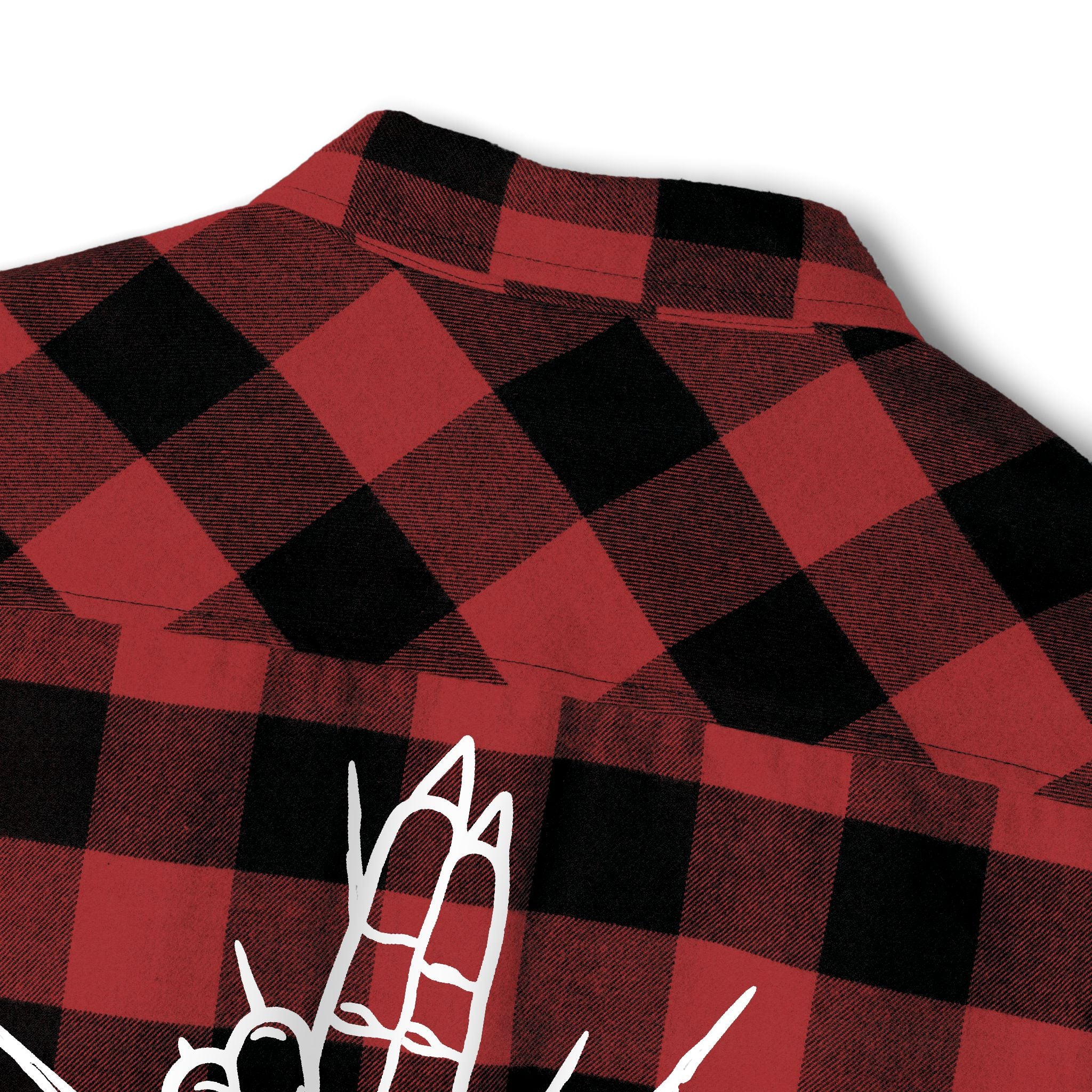 As Above So Below Back Graphic Flannel Shirt