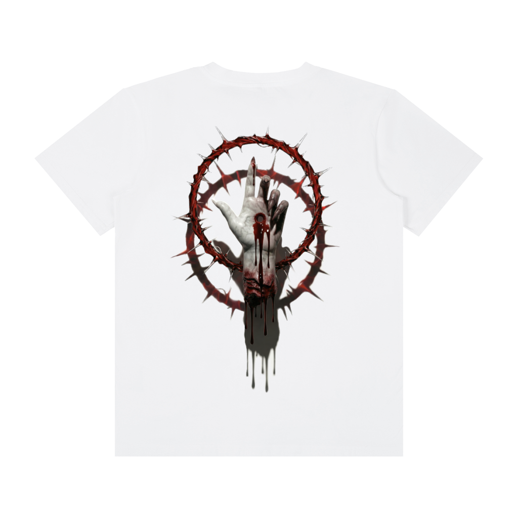 Severed Halo Back Graphic - Unisex Classic Crew Neck Cotton T-Shirt
