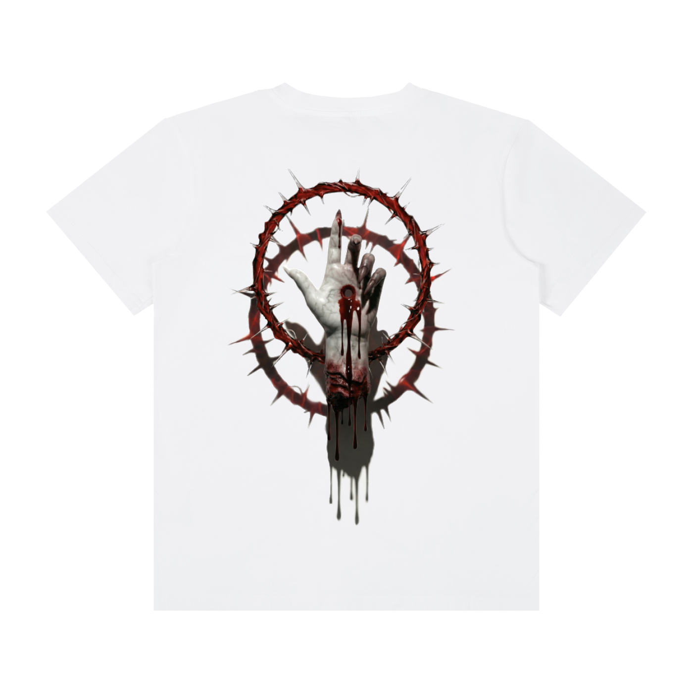 Severed Halo Back Graphic - Unisex Classic Crew Neck Cotton T-Shirt