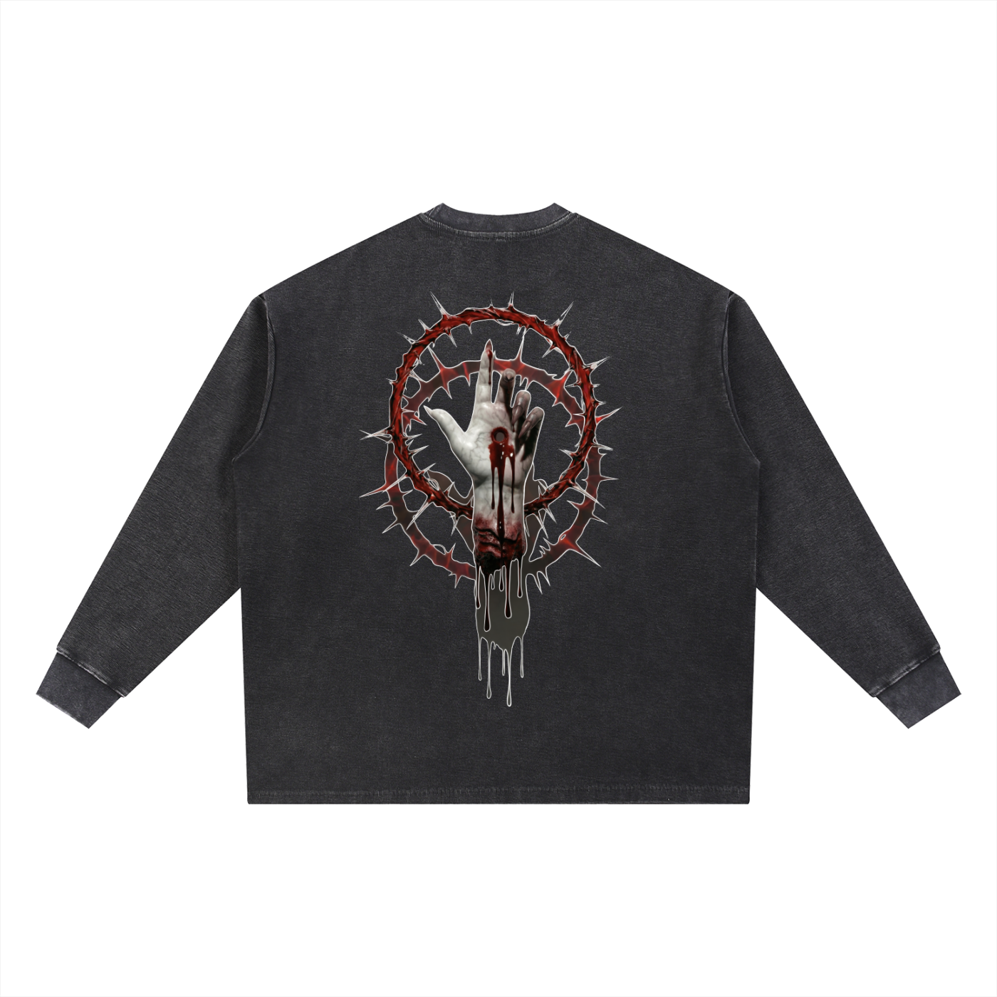 Severed Halo - Mineral Wash Waffle Oversized T-Shirt