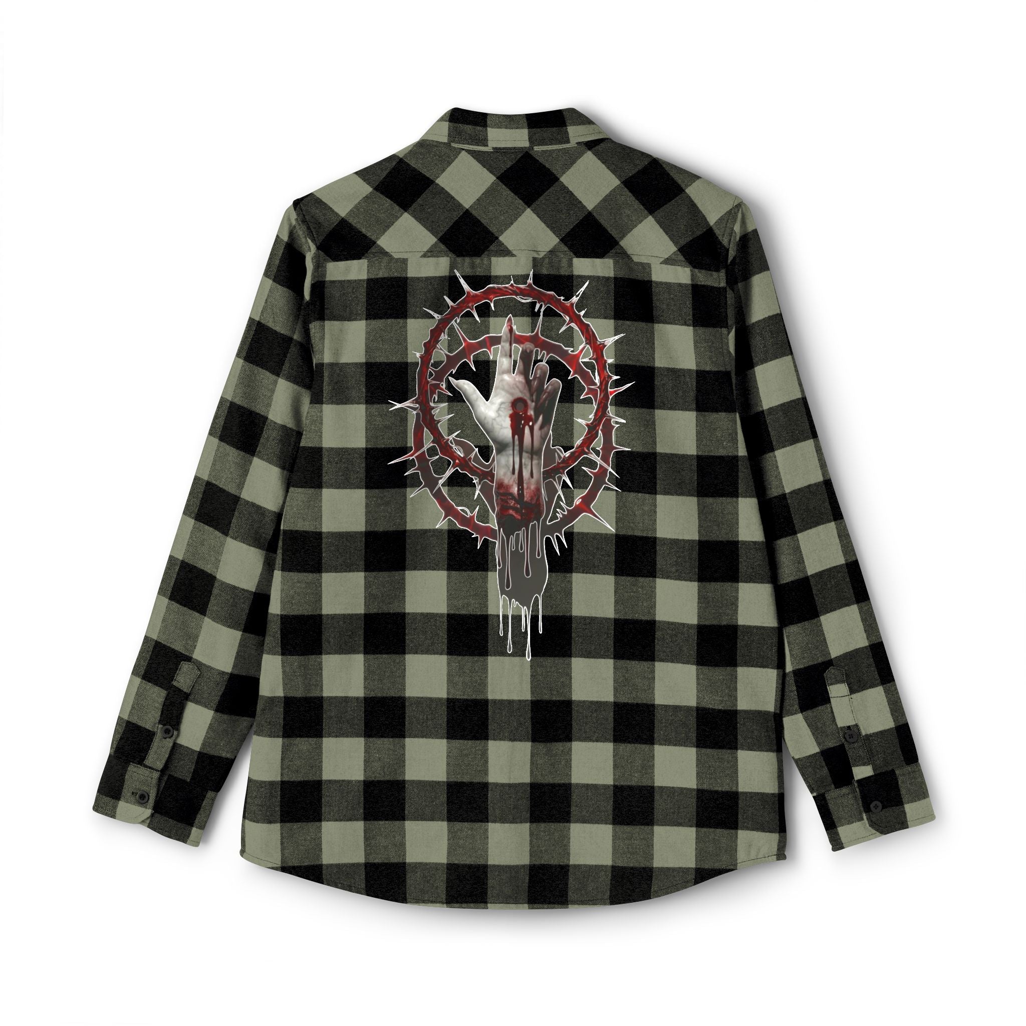 Severed Halo - Flannel Shirt — Graphic Back Print