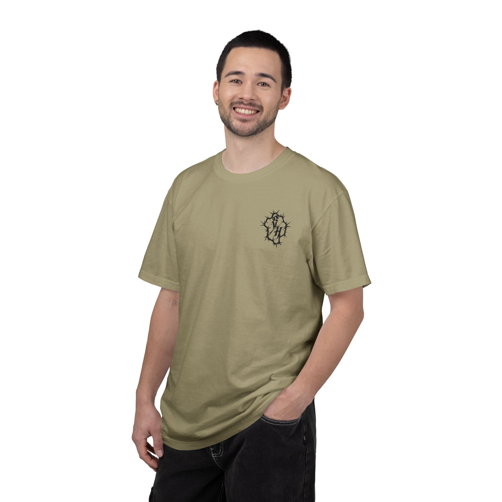 Embroidered Pocket Logo T-Shirt — Custom Color Choice