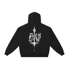 Calligraphy Cross - Essential Fleece Zip-Through Hoodie
