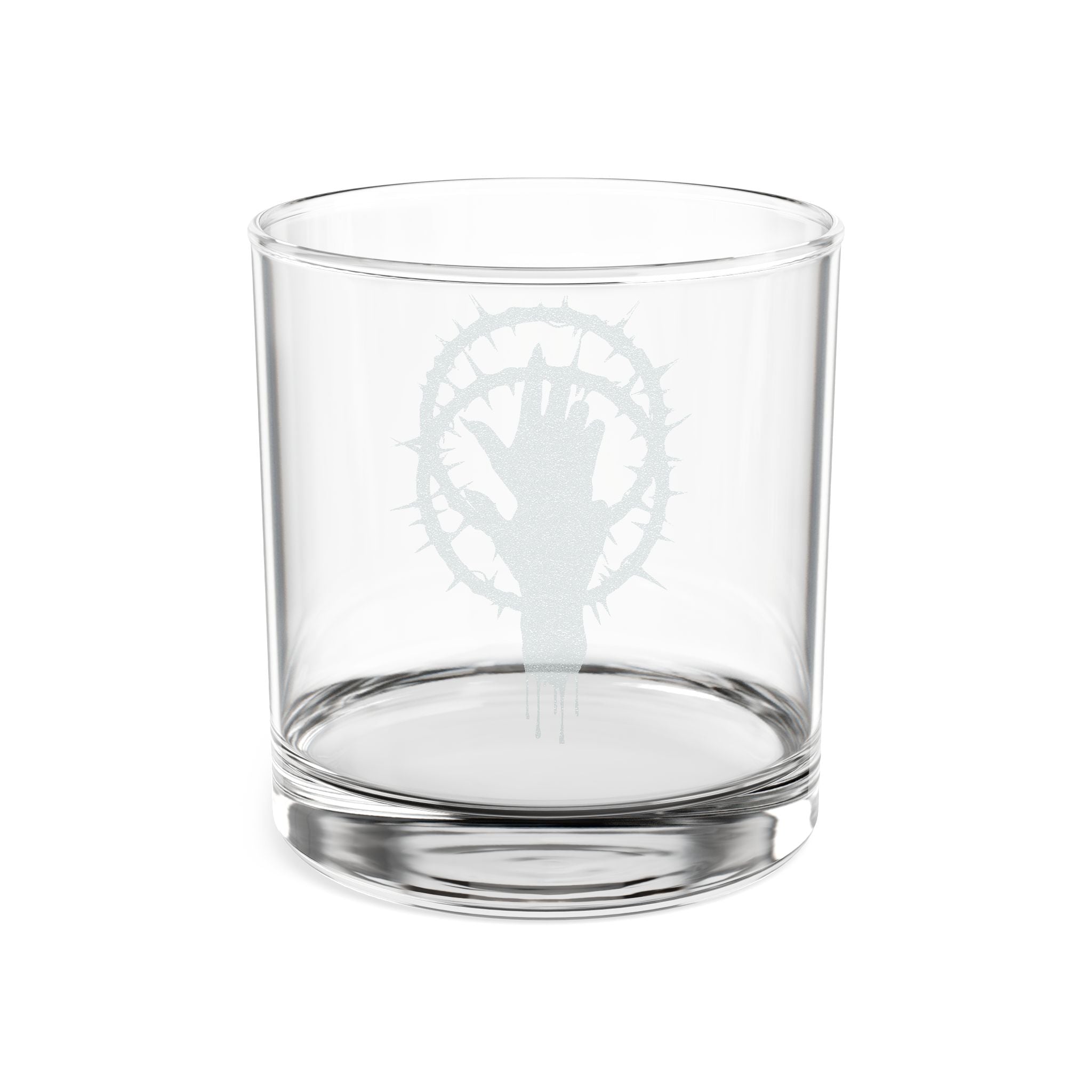 Severed Halo Engraved Whiskey Glass — 10.5oz Sipping Glass
