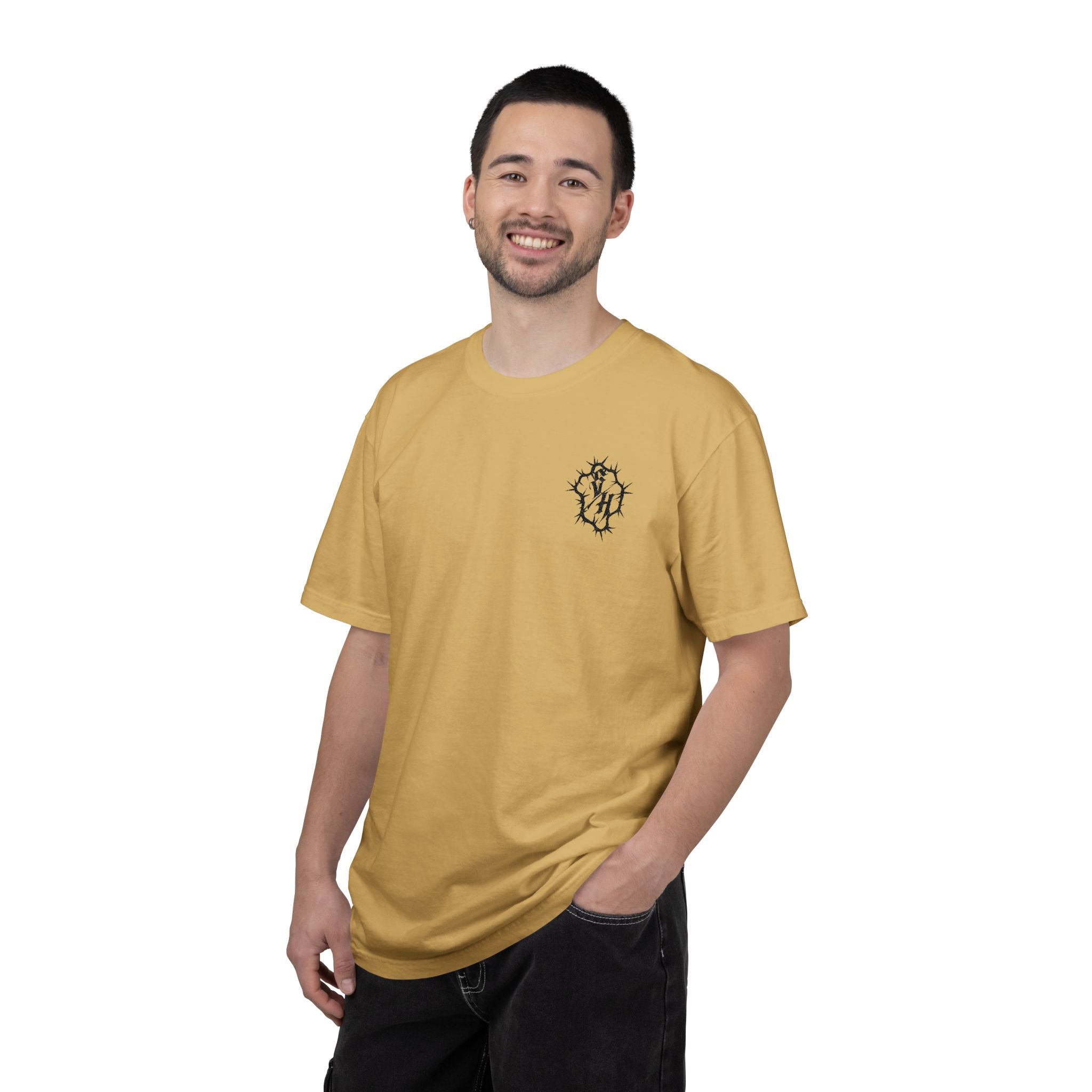 Embroidered Pocket Logo T-Shirt — Custom Color Choice