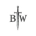 Sword Monogram Sticker — 'BWT' Grunge Kiss-Cut Decal for Laptops & Gear