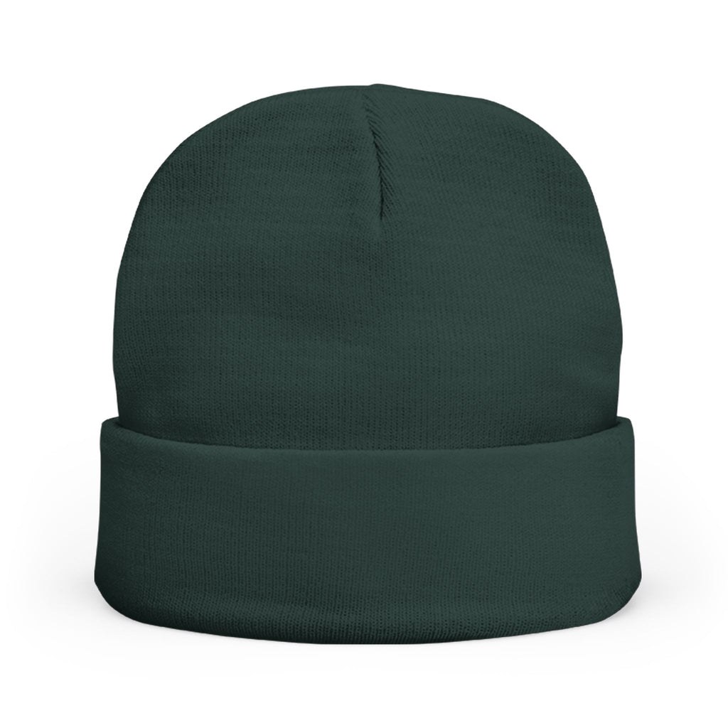 Minimal Gothic Embroidered Knit Beanie — S/H Winter Hat