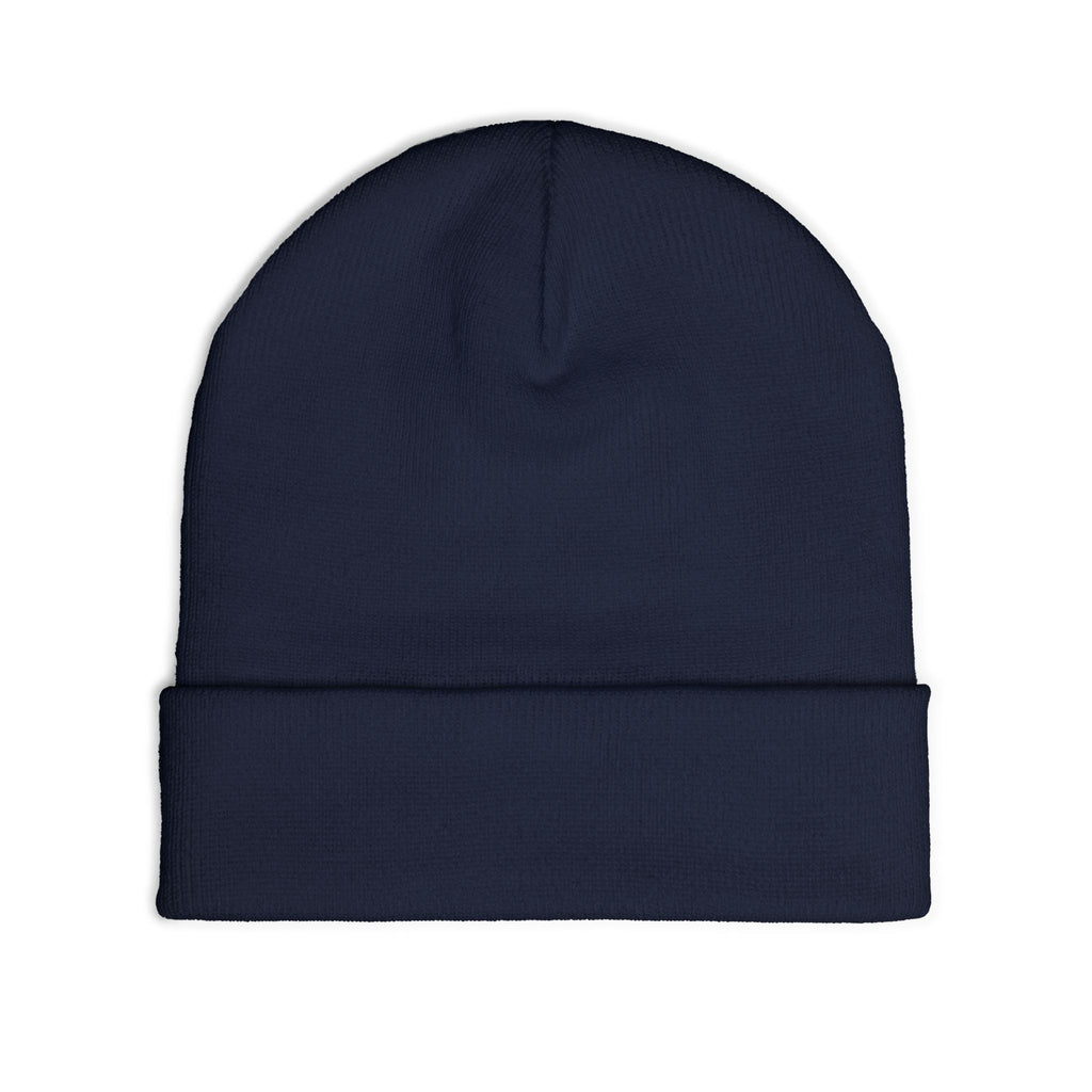 Minimal Gothic Embroidered Knit Beanie — S/H Winter Hat