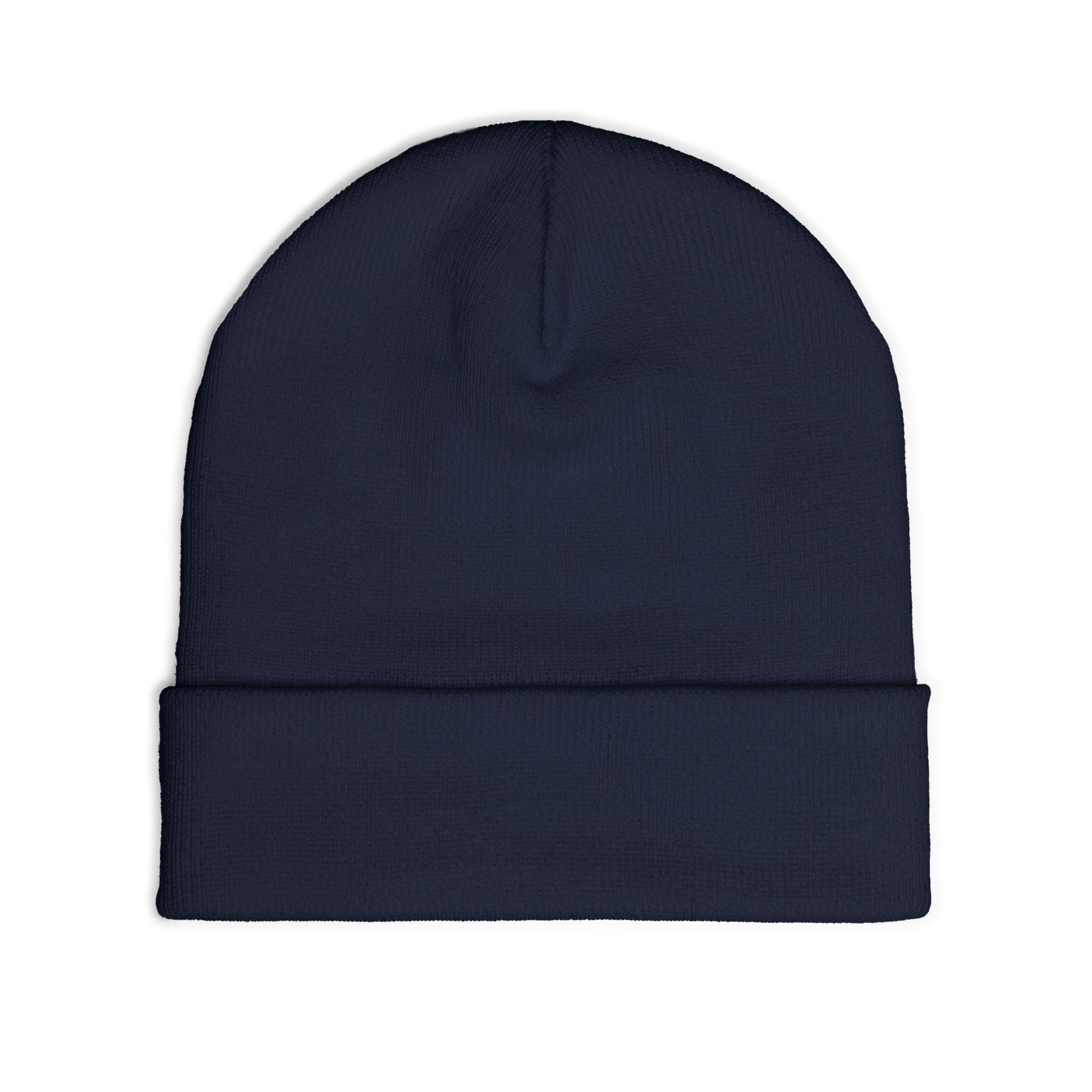 Minimal Gothic Embroidered Knit Beanie — S/H Winter Hat
