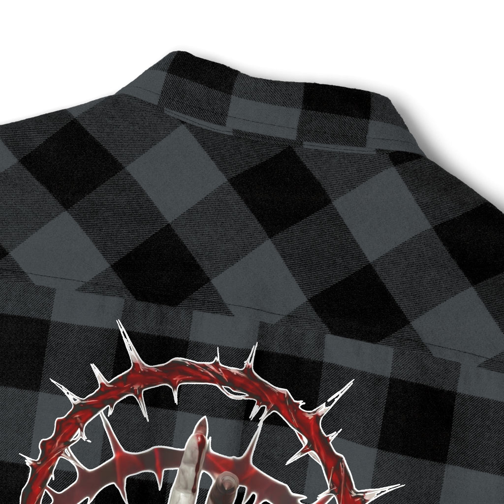 Severed Halo - Flannel Shirt — Graphic Back Print