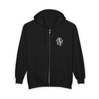Severed Halo Zip Hoodie — Embroidered Logo Zip-Up Sweatshirt