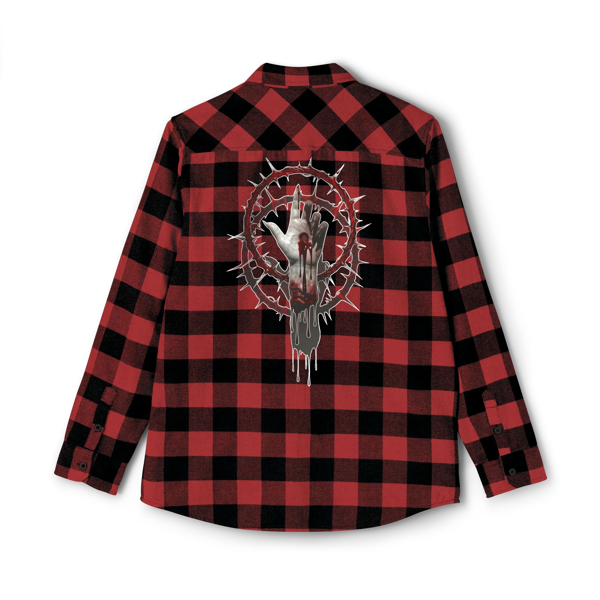 Severed Halo - Flannel Shirt — Graphic Back Print