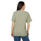 Minimal S/H Logo Embroidered Tee — Centered Graphic
