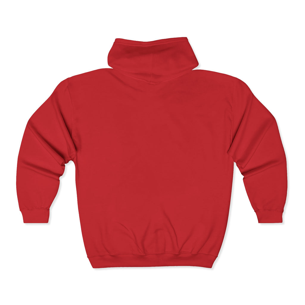 Severed Halo Zip Hoodie — Embroidered Logo Zip-Up Sweatshirt